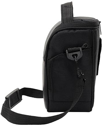KONTONTY Fotografica Piccola Imbottita per DSLR Custodia Leggera Monospalla per Fotocamera Digitale con Laterale per Obiettivi e Accessori per Escursioni