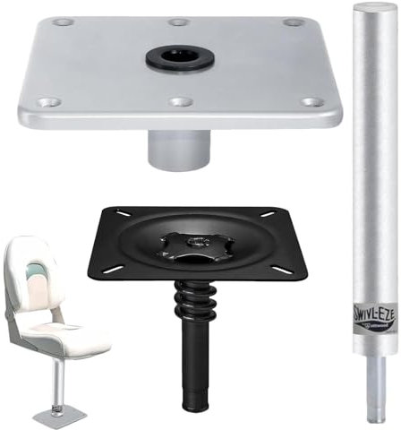 Bootssitz-Pfosten, Boots-Sitzbasis, Ponton-Boot-Sitzpaket, Angelboot-Sitz-Kombination, Bass-Boot-Sitzhalterung, bequemer Bootssitz und Sockel-Kombination für ganztägigen