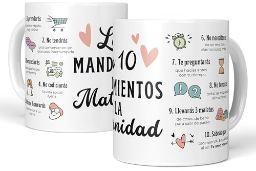 LA CASA DE LAS TAZAS® Taza Original y Única para Mama Primeriza - Regalo Mama Postparto - Regalo Embarazada - Regalos para Futura Mama - Regalo Embarazada Primeriza - Regalos Embarazadas Originales