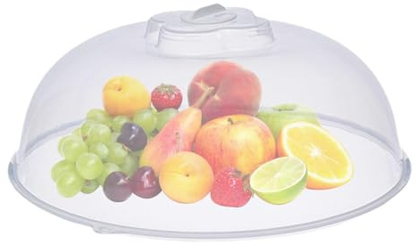 Microwave Cover for Food, Food Cover for Microwave Plates, Splash Guard for Microwaves, Adjustable Steam Vent Lid with Splash Guard, & Accessories