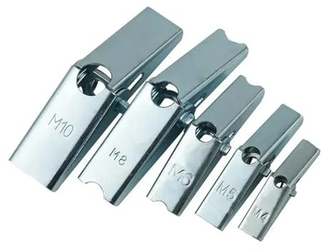 Genérico Anclaje de palanca de ala de resorte de Metal, sujetadores de Hardware de perno de fijación de cavidad de pared hueca de placa de yeso, M4, M5, M6, M8, M10, 2-10 Uds.(M10-2pcs)