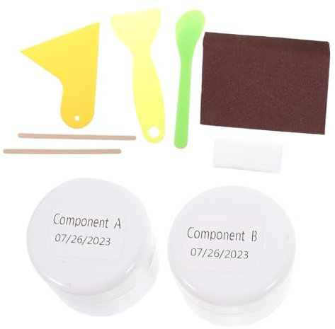 Angoily Porzellan Reparaturset Mit Starkem Kleber Für Fliese Badewanne Und Waschbecken Vielseitiges Reparatur Kit Für Keramik Emailleoberflächen Einfach Anzuwenden Weiß