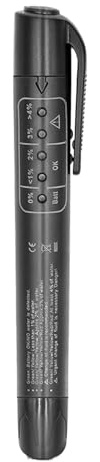 Testeur d'humidité du liquide de frein - Outil de test de diagnostic de frein automatique, kit de test de liquide de frein | Analyseur d'humidité d'huile avec 5 indicateurs LED,