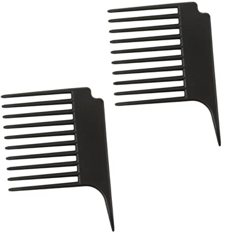 Ipetboom 2piezas Peine para Cabello Graso Dientes Anchos Tenedor y Cepillo para Peinar el Cabello Accesorio de Peluquería para Peinar Pelo sin Enredos