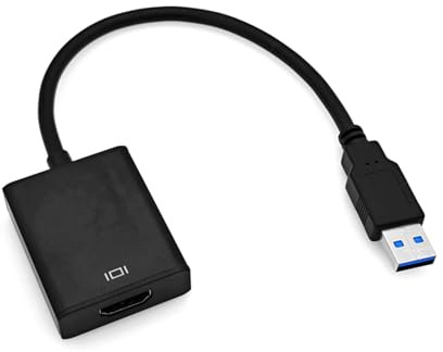 JZK Adaptateur USB 3.0 vers HDMI pour Plusieurs moniteurs, Carte Graphique vidéo Externe USB HD 1080P avec Sortie Audio pour Windows 7/8/10/11, projecteur, HDTV, Ordinateur Portable