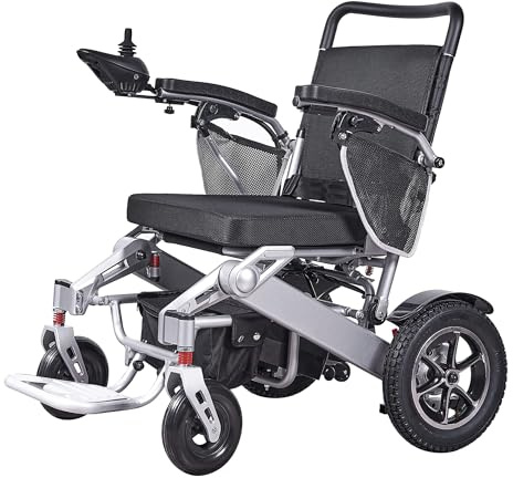Déambulateurs For Personnes Âgées, Fauteuil Roulant Électrique Pliant For Tous Les Terrains, Télécommande Intelligente 5 Vitesses Réglables, Chaises Motorisées Portables