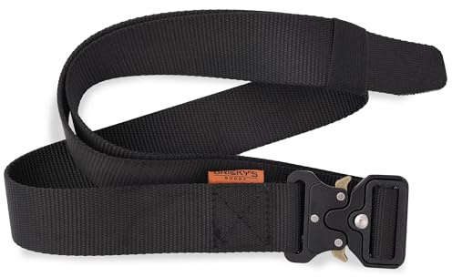 Bricky's Buddy Tactical Quick-Release Belt – Heavy Duty Nylon Work Belt with Metal Buckle, Adjustable Military Style for Builders, Trades & Outdoor Use