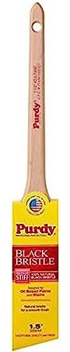 Purdy 144024015 Adjutant Natural Bristle Angular Trim Brush, Black, 1.5 Inch