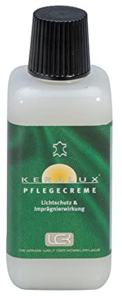 LCK KERALUX Lederpflege Creme 225 ml | Regenerierende Pflege mit Feuchtigkeit, Rückfettung, Lichtschutz, Antioxidantien, Sehr Gut für Longlife Leder Geeignet