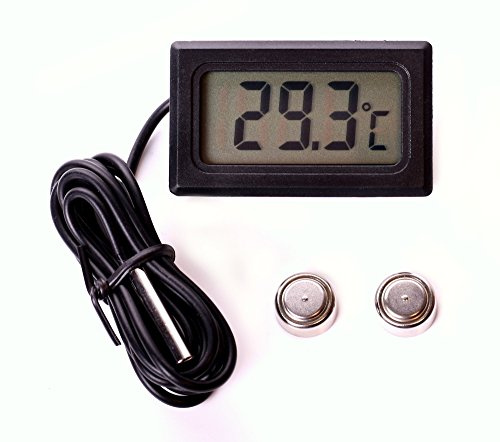 edi-tronic Digital Einbau Thermometer Digitalthermometer Temperaturmesser LCD -10°~+120°C