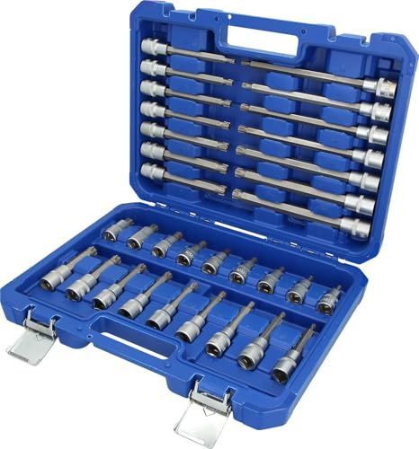 BRILLIANT TOOLS BT022032 Coffret de douilles 1/2'' [Powered by KS TOOLS] | Coffret de douilles 1/2'', RIBE , 32 pcs