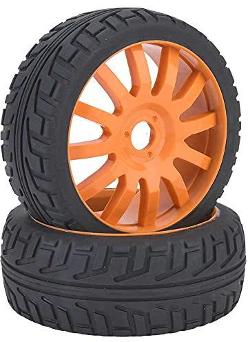 VGEBY1 2 Stück Felge, Rennwagen Radnabengummireifen für 1/8 Onroad Racing RC