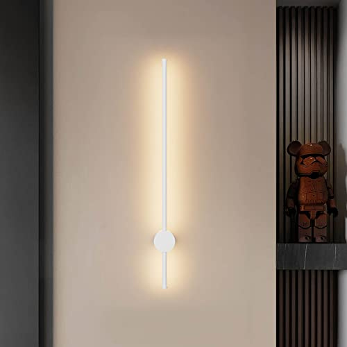 Klighten 1 Stück Wandleuchte Innen/Außen Lange IP65 24W 81CM, 3000K, Weiß | Wandlampe Aluminium, Wasserdicht IP65, 1860 Lumen, Außenlampe, für Schlafzimmer Flur Wohnzimmer