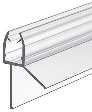 IMPTS Duschtür Dichtung 100 cm für 5mm 6mm Glastür Stärken Duschleiste für Duschkabine Wasserabweisende Duschdichtung Duschkabinen-Dichtung Transparent (1 Stück)