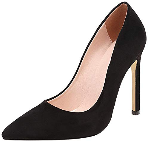 Escarpins Habillés Femme, Escarpins Aiguille Elegant Chaussures de Soirée Talons Hauts Pointu Chaussures de Fête, Taille 34-48