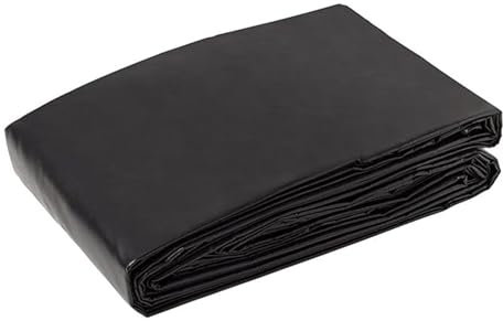 Tarps Now Heavy Duty Vinyl Tarp, (10' x 15') with Brass Grommets - Vinyl Tarps Heavy Duty Waterproof Tarpaulin for Canopy, Pool Cover, Truck Cover, Camping Roof, Indoor Outdoor - Black, 18 oz, 20 Mil