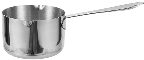 HOMSFOU Small Milk Pan Non Stick Fry Pan Milk Boiler Portable Kitchen Skillet for Breakfast Steak and Daily Cooking Lightweight 22.00 X 10.00 X 6.50 Cm 1 Pot