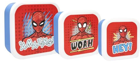 Marvel Lonchera Spider-Man, plástico, rojo y azul
