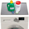 Hacaroa 60x50 cm Washer and Dryer Top Protector, Non-Slip Silicone Dryer Cover for The Top, Dust-Proof Protective Washing Machine Mat for Home, Laundry Room, Gray