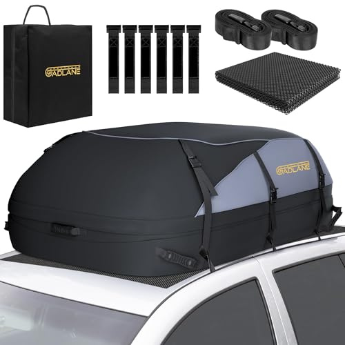 GADLANE Car Roof Bag - 20 Cubic Feet (550L) Waterproof Roof Box Storage
