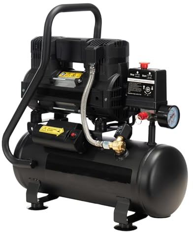 TLSols Air Compressor, 2.0 Gallon, 1.0 HP Oil Free, Max 115 PSI, 65dB Ultra Quiet, for Auto Repair, Tire Inflation, Spray Painting, Woodwork Nailing