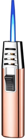 YHBNJIGW Briquet Torche Coupe-Vent au Butane for Camping, Briquet Multifonctionnel en métal avec décapsuleur, adapté au Camping en Plein air(Gold)