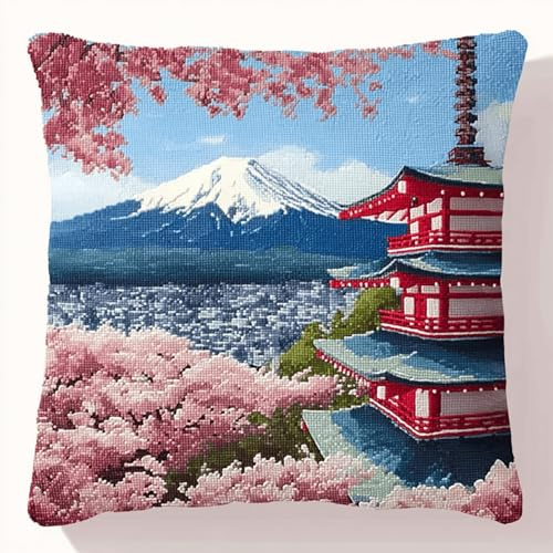 ANSIWEIGO Juego de cojines de nudos para niños y adultos principiantes, alfombra de anudado hecha a mano con ganchos, juego creativo de aprendizaje para alfombras, cojines, paquete de anudado