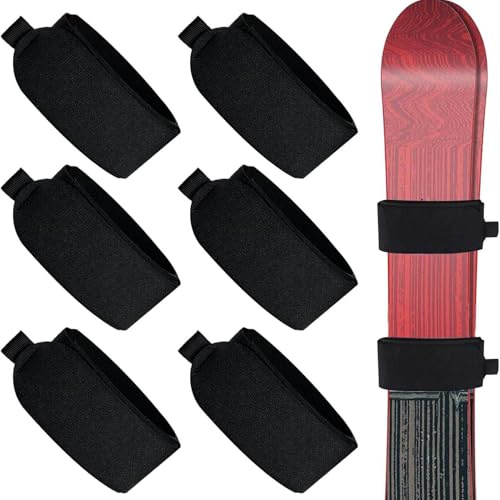 Skigurte | 6-teilige Polsterung verstellbar Skizubehör | Skibinder Snowboardträger für Herren - für Schneesport Outdoor Transport Schutz Damen Herren
