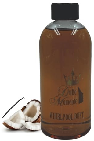 Dufte Momente Whirlpool Duft Kokos-Vanille – 500 ml – exotisch & cremig – schaumfrei für Whirlpool & Badewanne – vegan & Made in Germany