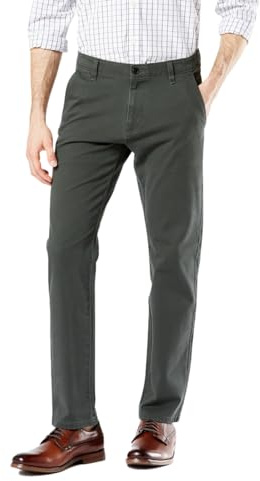 Dockers Slim Fit Ultimate Chino Pants, Pantaloni Casual Uomo, Steelhead, 34W / 30L