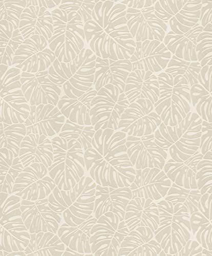 Rasch Tapeten Vliestapete (Botanical) Beige 10,05 m x 0,53 m #ROCKNROLLE 541533