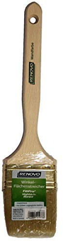 RENOVO FSC Winkel Flächenstreicher 75 mm Fillpro Pinsel für Wandfarben - doppelstark