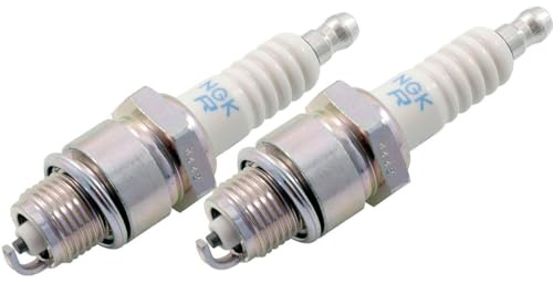 2x Zündkerze NGK BPR6ES kompatibel mit Kawasaki Rasenmäher Generator Pumpe Kettensäge