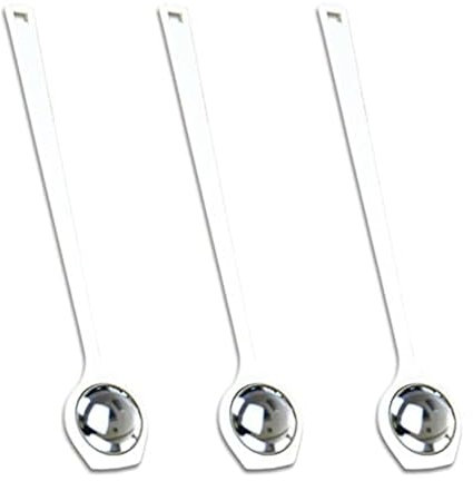 Hdtyyln Ice Tapper 3 Pcs Ice Mallet,Stainless Steel Ice Tapper,Ice Picks,Ice Crusher,Mallet Tool for Cocktails,Kitchen Gadget,Stainless Steel Tapper (White)