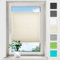bobodeco Plissee ohne Bohren Plissees Klemmfix - Beige 80 x 120 cm (BxH) - Easyfix Plisseerollo Jalousie Faltrollo Blickdicht - Sichtschutz - Sonnenschutz Fertifplissee - Rollos für Fenster und Tür