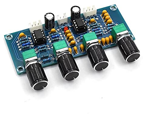 HOOCI Dual NE5532 Repalceable Tone Preamp Board Audio Höhen Bass Anpassung Equalizer Vorverstärker Tone Control Vorverstärker