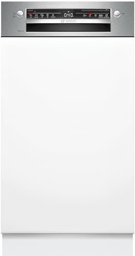 Bosch SPI2HKS42E, Série 2, Lave-vaisselle encastrable, 45 cm, 10 couverts, Home Connect, Bandeau metallic