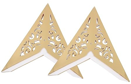 Amosfun 4stücke Faltbarer Lampenschirm Aus Weihnachtssterne Goldene Dekoration Für Innenräume Geeignet Für Wohnzimmer Schlafzimmer Bars Und Mehr
