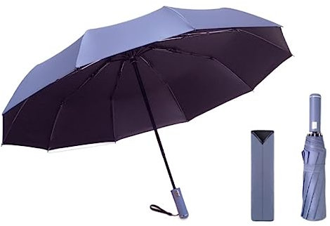Golfschirme Transparenter Regenschirm, Automatisch, Gleichfarbige Beschichtung, Sonnenschutz-Regenschirm, Regenmädchen, Faltbarer Regenschirm Familien Regenschirm ( Color : A , Size : 37*8*8cm )