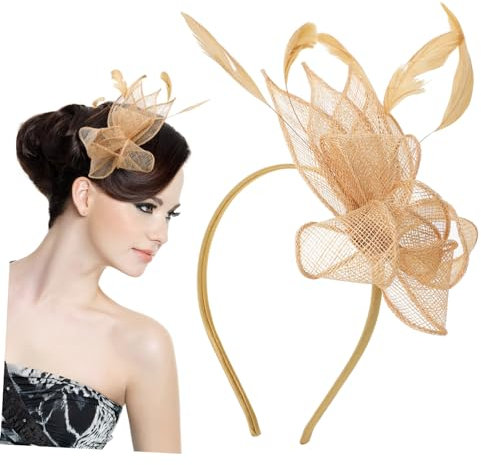 WOFASHPURET Fascinator-stirnband Für Damen Vintage-teeparty-hut Haaraccessoire Für Hochzeit Abendparty Halloween Weihnachten