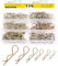 Mardatt 175Pcs 6 Sizes Cotter Pins, Zinc Plated Steel Hitch Pin Clips R Clips Hairpin Cotter Pin R Cotter Pins Fastener for Lawn Mower Machinery Garage