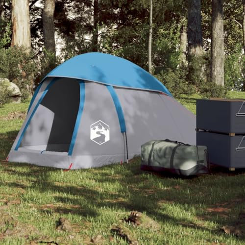 Homgoday Tienda de campaña de cúpula para 1 persona, tienda de campaña familiar, tienda de trekking, tienda de campaña, impermeable, para camping, viajes, trekking, jardín, azul, resistente al agua