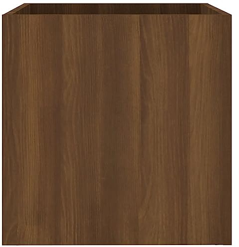 FUDUGEHMIOFWFJJ wasserbecken Garten,blumentopf groß aussen,Pflanzgefäß Braun Eichen-Optik 40x40x40 cm HolzwerkstoffGeeignet für Garten, Terrasse, Schlafzimmer, Wohnzimmer