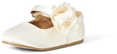 Amazon Essentials Ballerine Mary Jane Bambine e Ragazze, Crema Raso, 31 EU
