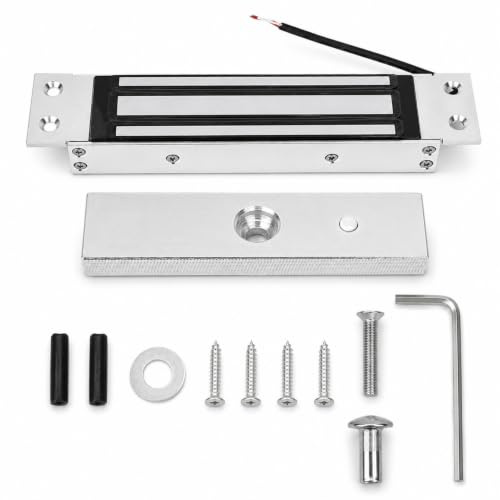BuyWeek Elektromagnet Schloss, DC 12V 180kg Haltekraft Magnetschloss | Elektrischer Türöffner NC Modus Eingebettetes Elektromagnetisches Schloss für Zugangskontrollsysteme