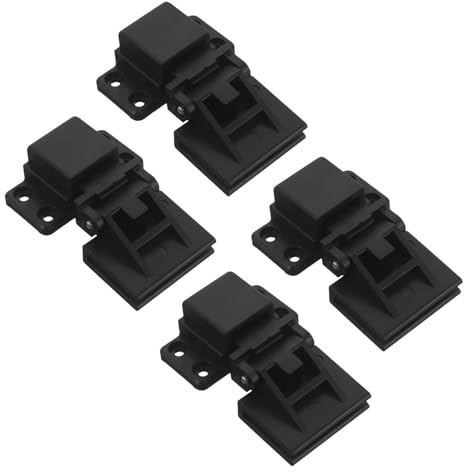 HEALSOPTHY Bisagras de Plástico para Cubierta Antipolvo de Tocadiscos, 2 Pares, Accesorio de Repuesto Compatible, Reparación Duradera, Adecuado para Protección y Mantenimiento de
