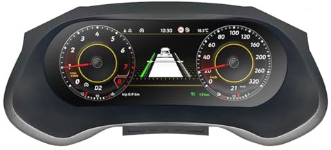 Pantalla Coche Salpicadero Cuadro De Instrumentos Digital LCD Compatible con Seat Leon (2013-2018). Admite HDMI, CarPlay, Radio, Panel De Instrumentos Y Velocímetro. Pantalla táctil