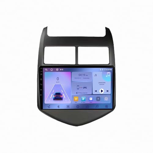Autoradio 2 Din Bluetooth per Chevrolet Aveo 2 Sonic T300 2011-2015 Touchscreen Stereo Auto Bluetooth con Schermo, Radio Auto con Mirror Link/Usb/Supporta Telecamera, 4 Nucleo 4G+64G