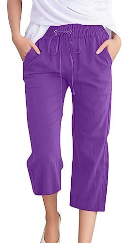 Pantalones de pierna ancha para mujer, cintura alta, cintura con cordón, pierna recta, bolsillos laterales, pantalones palazzo relajados para oficina, fines de semana, viajes y estilo de verano