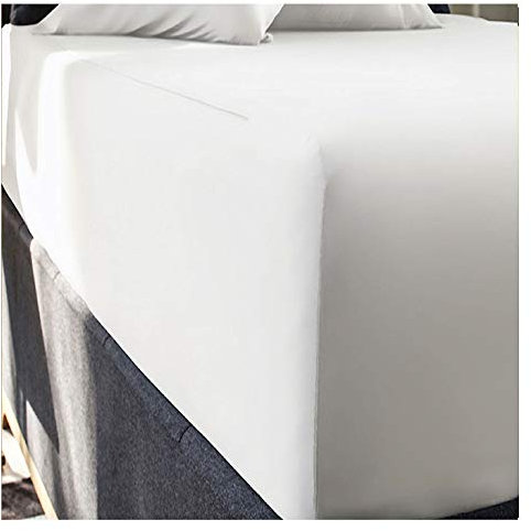 16 Extra Deep King Size Fitted Sheet SNOW In 100% Pure Egyptian Cotton ***Carefully Woven From Long Staples*** By Rejuvopedic ©